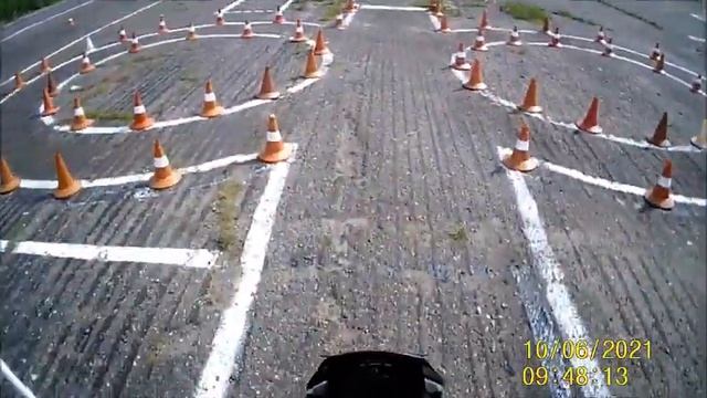 Практический экзамен категория "А". Ярославль, Левцово, июнь 2021