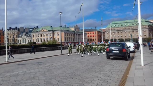 Почетный караул Королевского дворца в Стокгольме смотреть онлайн
