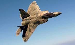 Истребитель F-22 Raptor в действии..