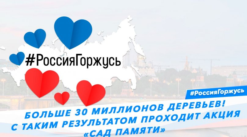 Больше 30 миллионов деревьев! С таким результатом проходит акция «Сад памяти»