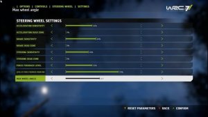 WRC 7 | STEERING WHEEL SETTINGS (PC)
