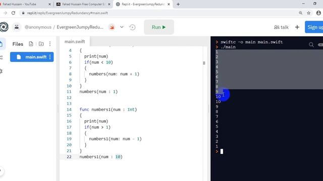 Tutorial 10: Recursion in Swift | Factorial using recursion in swift | Recursive function explained
