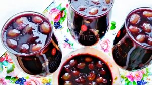 Желе из винограда! Вкусный и красивый десерт!