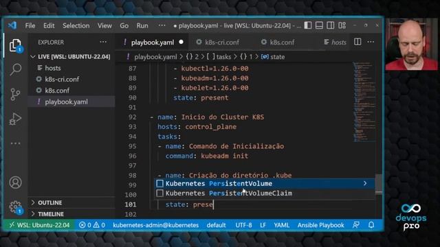 Como criar um cluster Kubernetes com Ansible e Kubeadm | #DevOpsNaVeia 005 смотреть онлайн