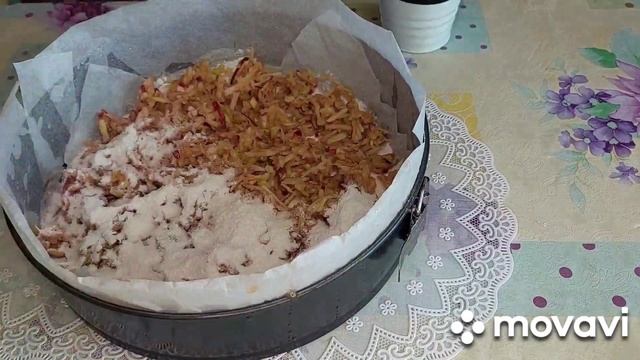 Яблочный пирог три стакана. ❤️