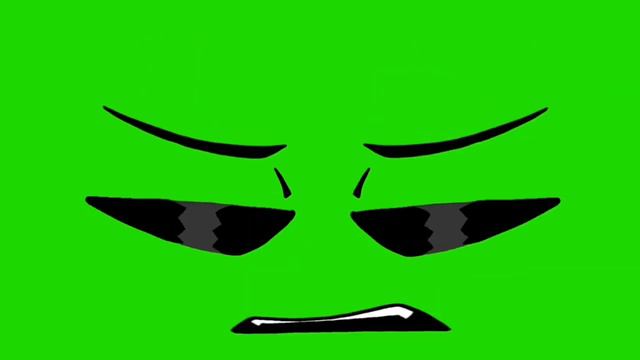 Monster, how should i feel? - Green screen eyes