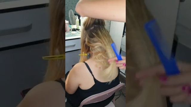 Греческий хвостик на нарощенных волосах(работа с капсулами) смотреть онлайн