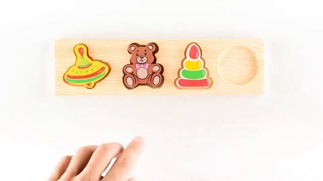 Деревянная рамка-вкладыш «Игрушки» смотреть онлайн