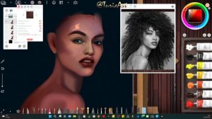 Стрим 08.08.2022 Рисую от руки в технике от пятна в Realistic Paint Studio