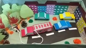 Пожар в лесу, поделка своими руками.