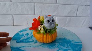 Мыловарение/ Сборка осеннего букета из мыльных цветов Физалиса и совы от Felis mold