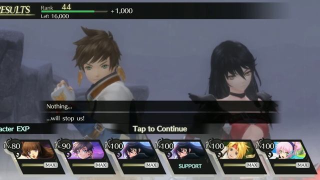Tales of Crestoria - Sorey and Velvet (battle results interaction) смотреть онлайн