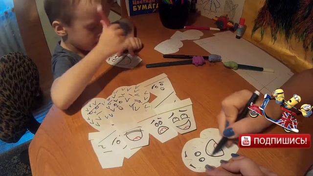 Бюджетные поделки с детьми/Логика, Творчество, Креатив/Находим пары, рисуем, клеим смотреть онлайн