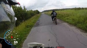 Замер максимальной скорости питбайка Wels CRF 140. Сколько едет на асфальте?