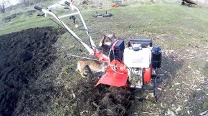 Первый выезд на землю.Мотоблок "Брайт"-186