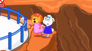 Lion Family ? Rainbow Ice cream for Friends | Cartoon for Kids