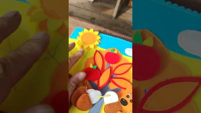 Развивающая мягкая книжка из фетра