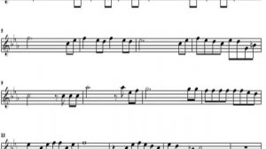 Чёрный кот. Саксофон-тенор. Ноты.