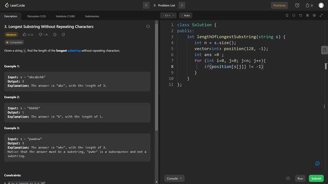 3. Longest Substring Without Repeating Characters | LeetCode Problem Series | C++ | No - Talking смотреть онлайн