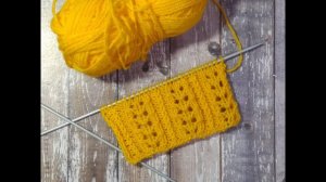 МК Ажурный узор спицами