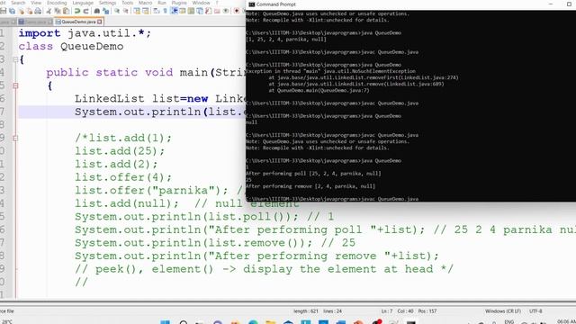 Queue and Priority Queue class in Collection Framework |Queue Interface |Collection Framework-part