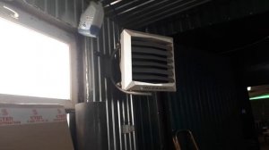Калорифер на отработке с теплообменником