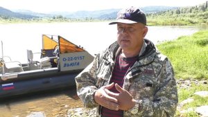 Аэролодка "Вьюга". В верховья реки.