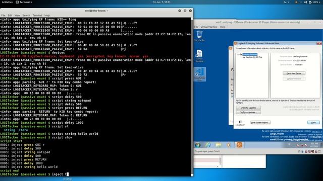 LOGITacker - sniff pairing and inject keystrokes with scripting смотреть онлайн