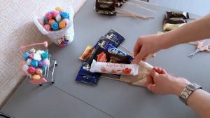 Букет из конфет и чая. Подарок из конфет. На любой праздник.