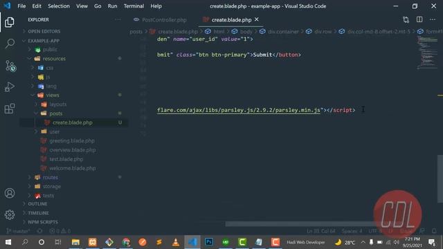 (27) Parsleyjs Validations | Parsley js validations in Laravel | Client side validation in Laravel