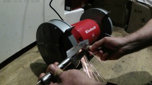 Точильный станок Einhell TC-BG 200 4412820 приобрёл себе наждак тихий домашний точить ножи кухонные