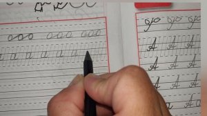 Как писать букву а