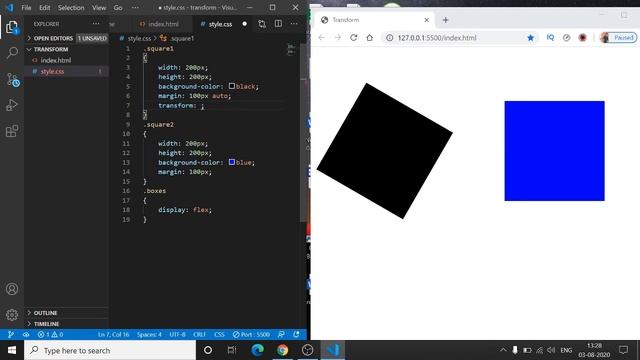 CSS Transitions | CSS Transform Property | CSS Animations | Hindi