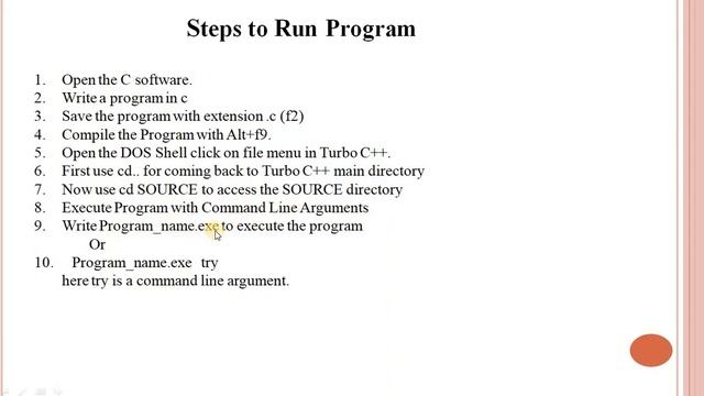(int argc, char *argv[]) Command line arguments in C.