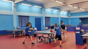 Парная игра.Настольный тенис