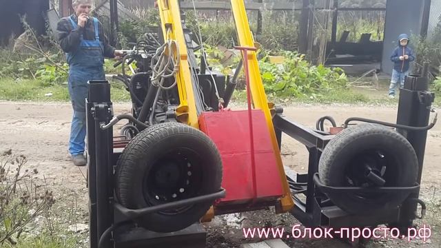 Мини установка для забивания свай смотреть онлайн