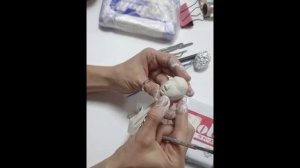 Мастер-класс "Лепка головы куклы" короткая версия
