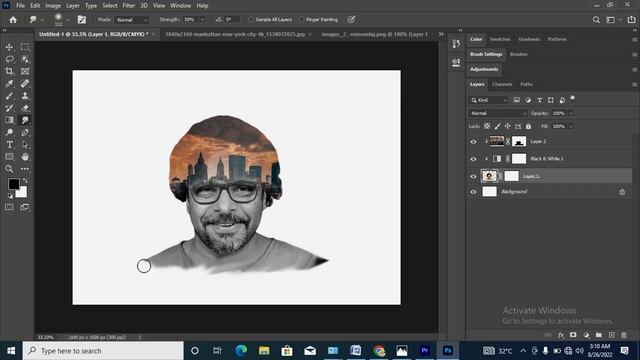 Create Double Exposure || Layer Mask in Photoshop || Clipping Mask || #gfxmentor смотреть онлайн