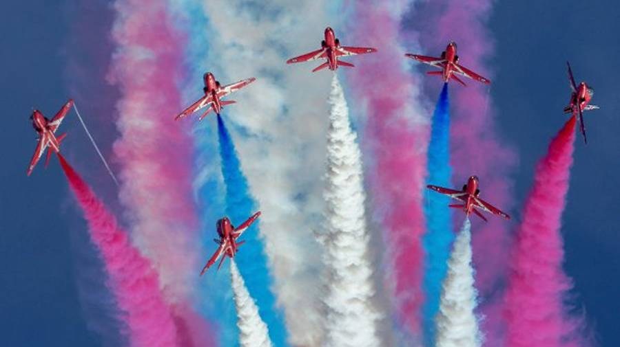 Авиашоу в Торонто. Выступление Британской Команды "Красные Стрелы" - 2 сентября, 2024