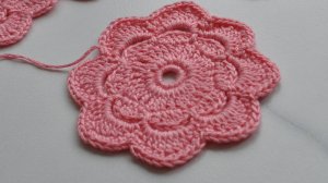 .Простой красивый цветок для ирландского кружева и не только  Вязание крючком мотивов 3 в одном.