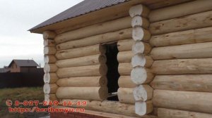 Одна Замечательная Баня Под Крышу # Проект бани 6х4 в чашу из осины
