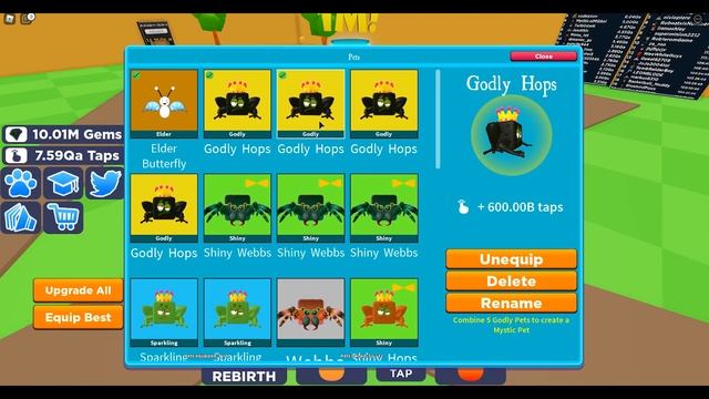 СЕКРЕТНЫЕ КОДЫ МИСТИЧЕСКИЕ ПИТОМЦЫ SPACE И OMEGA СИМУЛЯТОР КЛИКА РОБЛОКС ! ROBLOX TAPPING SIMULATOR смотреть онлайн