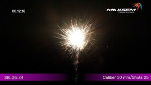 Батарея салютов Maxsem, 1,2"-25 залпов, FANCY, SB-25-01