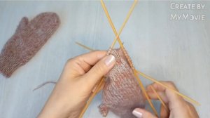 Варежки для девочки 7 лет