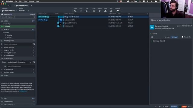 Collaborating with Git and GitHub using GitKraken смотреть онлайн