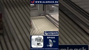 Полуавтоматический упаковщик Smipack BP600 групповая упаковка продукции в коробках #shorts