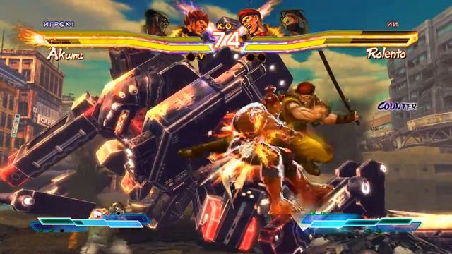 Street Fighter X Tekken/gameplay on pc/akuma & yoshimitsu /sfxt/UN Gaming Zone смотреть онлайн