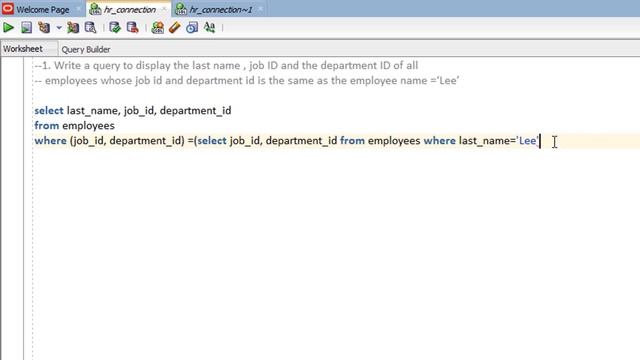 Oracle SQL Using SubQuery Part 7 - Lesson 80 смотреть онлайн