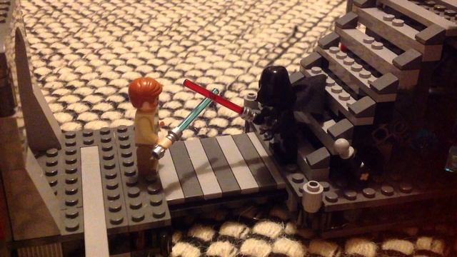 Lego Kampf zwischen Darth Vader und Obi Wan Kenobi смотреть онлайн