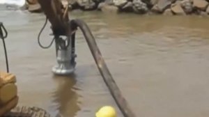 Испытания передвижного комплекса добычи и промывки песка в карьере